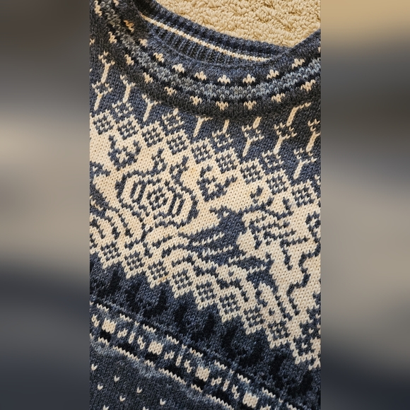 Vintage Dale of Norway Sweater Blue Wool Crew Men's Medium - Picture 8 of 11